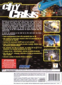 PS2 - City Crisis Box Art Back
