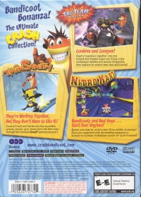 PS2 - Crash Bandicoot Action Pack Box Art Back