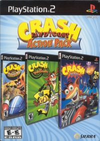 PS2 - Crash Bandicoot Action Pack Box Art Front