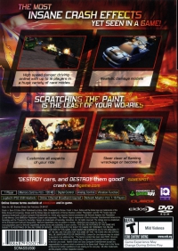 PS2 - Crash 'n Burn Box Art Back
