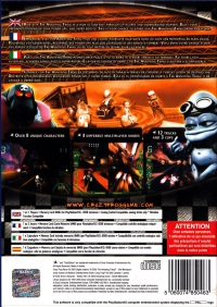 PS2 - Crazy Frog Racer Box Art Back