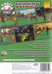 PS2 - Crazy Golf World Tour Box Art Back