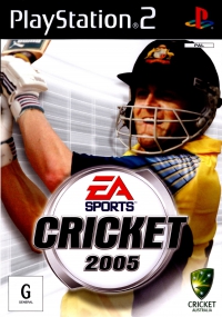 PS2 - Cricket 2005 Box Art Front