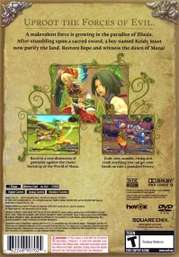 PS2 - Dawn of Mana Box Art Back