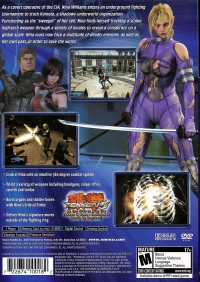 PS2 - Death by Degrees Box Art Back