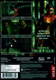 PS2 - Enter the Matrix Box Art Back