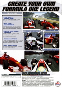 PS2 - F1 Career Challenge Box Art Back