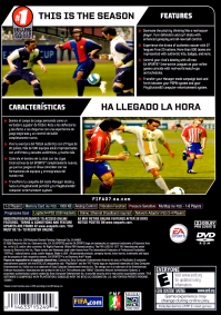 PS2 - FIFA Soccer 07 Box Art Back