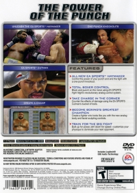 PS2 - Fight Night Round 2 Box Art Back