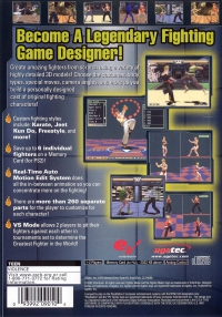 PS2 - Fighter Maker 2 Box Art Back