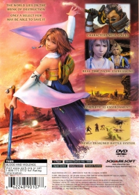 PS2 - Final Fantasy X Box Art Back
