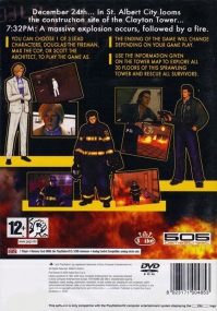 PS2 - Fire Heroes Box Art Back