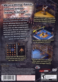 PS2 - Fire Pro Wrestling Returns Box Art Back