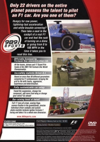 PS2 - Formula One 2001 Box Art Back