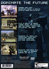 PS2 - Front Mission 4 Box Art Back