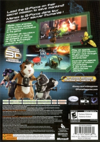 PS2 - G Force Box Art Back
