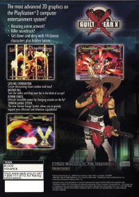 PS2 - Guilty Gear X Box Art Back