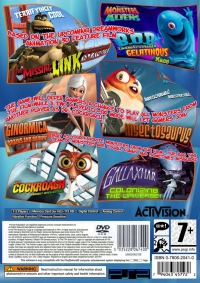 PS2 - Monsters vs Aliens Box Art Back