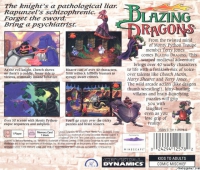 PSX - Blazing Dragons Box Art Back