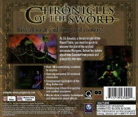 PSX - Chronicles of the Sword Box Art Back