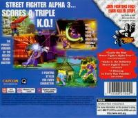 PSX - Street Fighter Alpha 3 Box Art Back