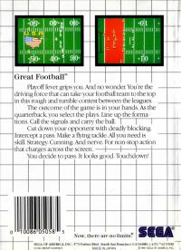 SMS - Great Football Box Art Back