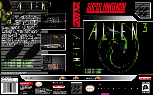SNES - Alien 3 Box Art