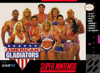 SNES - American Gladiators Box Art Front