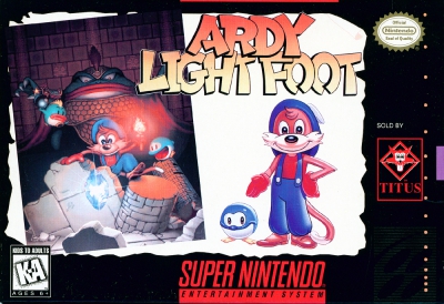 SNES - Ardy Lightfoot Box Art Front