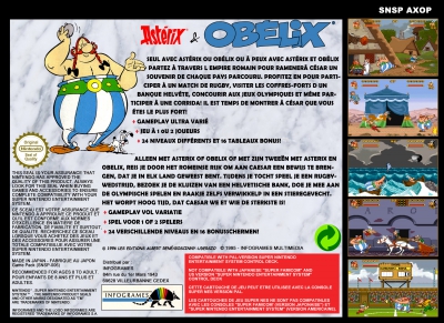 SNES - Asterix and Obelix Box Art Back
