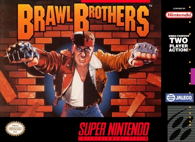 SNES - Brawl Brothers Box Art Front