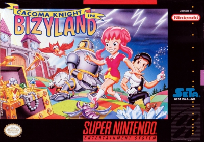 SNES - Cacoma Knight in Bizyland Box Art Front