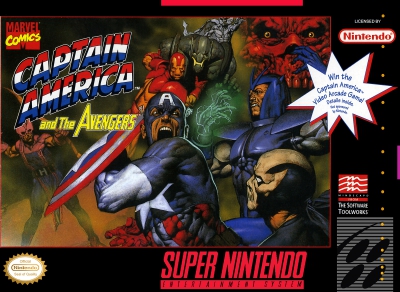 SNES - Captain America and The Avengers Box Art Front