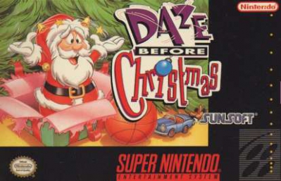 SNES - Daze Before Christmas Box Art Front