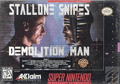 SNES - Demolition Man Box Art Front