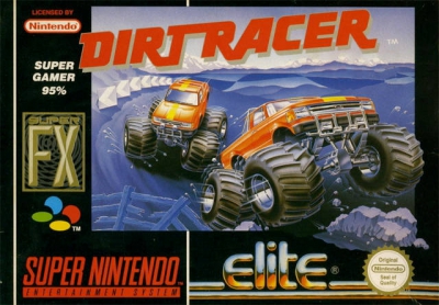 SNES - Dirt Racer Box Art Front