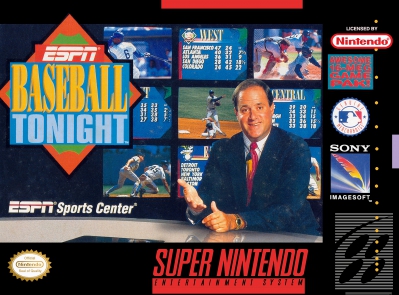 SNES - ESPN Baseball Tonight Box Art Front