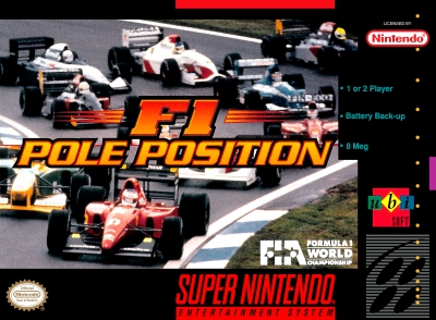 SNES - F1 Pole Position Box Art Front