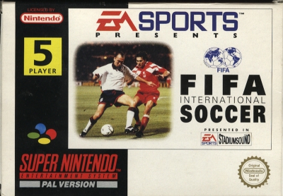 SNES - FIFA International Soccer Box Art Front
